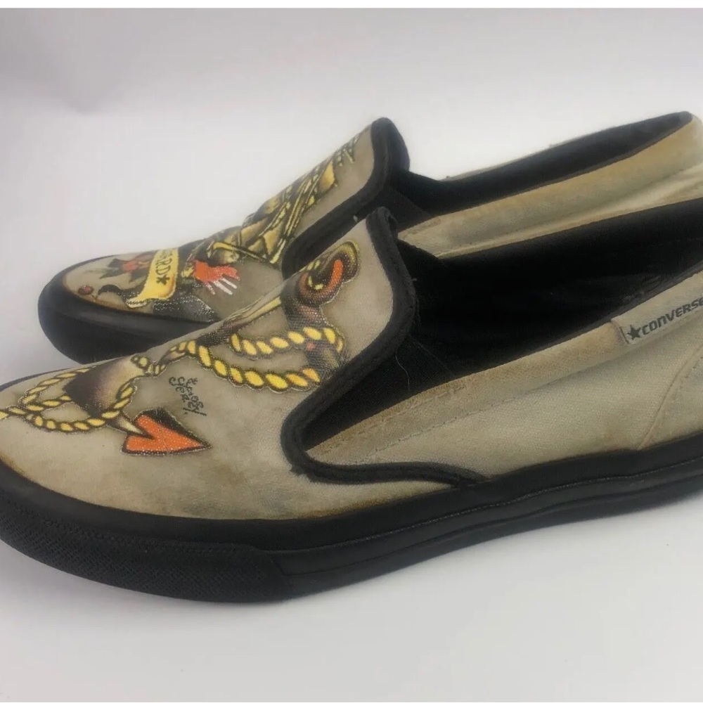 Converse Slip On shoes women's sz 7. Gently worn. No OG Box. Limited Edition. - Picture 5 of 8